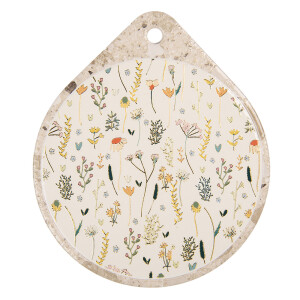 Suport vase fierbinti ceramica multicolora Flowers 20x23x1 cm