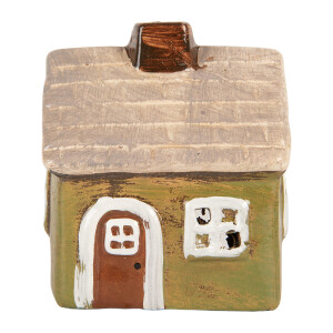 Candela Craciun Casuta ceramica multicolora 8x7x10 cm