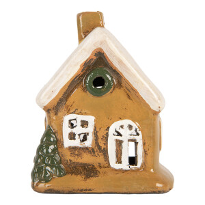 Candela Craciun Casuta ceramica multicolora 9x7x11 cm