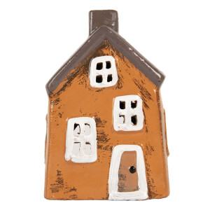 Candela Craciun Casuta ceramica multicolora 9x7x13 cm