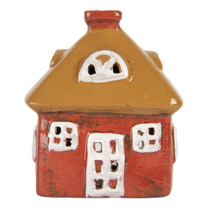 Candela Craciun Casuta ceramica multicolora 9x6x10 cm