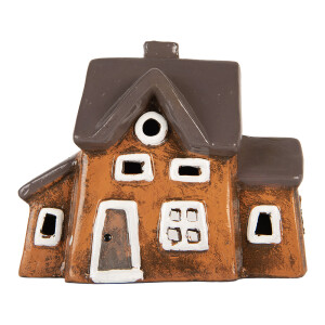 Candela Craciun Casuta ceramica multicolora 20x11x16 cm
