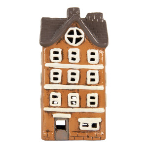 Candela Craciun Casuta ceramica multicolora 12x10x23 cm