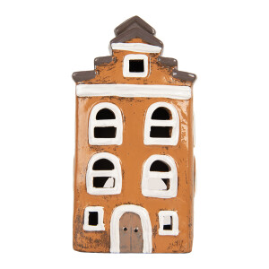 Candela Craciun Casuta ceramica multicolora 13x10x24 cm