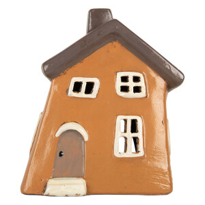 Candela Craciun Casuta ceramica multicolora 18x13x20 cm