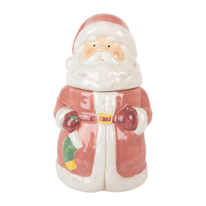 Borcan Mos Craciun ceramica multicolora Ø 15x26 cm