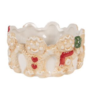 Bol Craciun ceramica multicolora Ø 14x7 cm