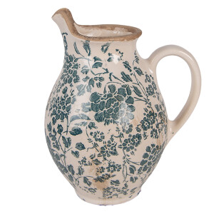Carafa decorativa ceramica verde bej 16x12x19 cm