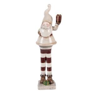 Figurina Mos Craciun ceramica multicolora 9x8x30 cm