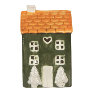 Candela Casuta Turta Dulce ceramica multicolora 9x8x15 cm