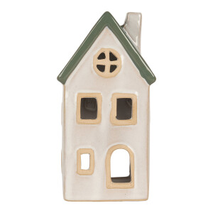 Candela Casuta Craciun ceramica multicolora 9x8x18 cm