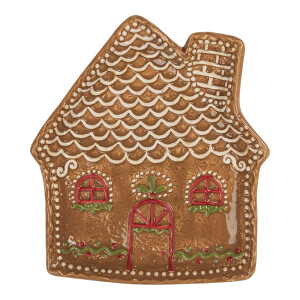 Platou Turta Dulce ceramica multicolora 20x18x3 cm