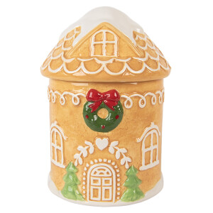 Borcan Craciun ceramica multicolora Ø 13x17 cm