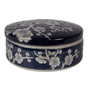 Cutie bijuterii ceramica multicolora Ø 18x8 cm