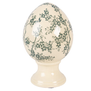 Ou Paste ceramica galbena verde Ø 12x19 cm