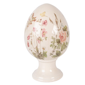 Ou Paste decorativ ceramica multicolora Ø 17x28 cm