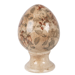 Ou Paste decorativ maro verde Ø 9x14 cm