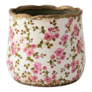 Ghiveci flori ceramica multicolora Summer Ø 18x16 cm