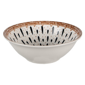 Set 6 boluri ceramica multicolora 15x5 cm, 300 ml