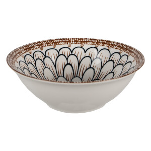 Set 6 boluri ceramica multicolora 15x5 cm, Deka, 300 ml