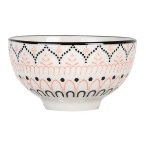 Set 2 boluri ceramica multicolora 9x5 cm, 125 ml