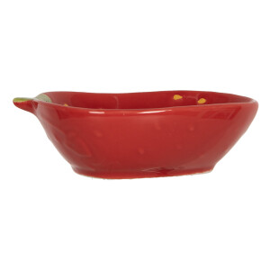 Bol ceramica multicolora Capsuna 13x11x4 cm, 100 ml