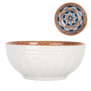 Set 2 boluri ceramica multicolora 10x4 cm, 100 ml