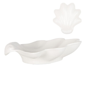 Bol ceramica alba Scoica 23x22x6 cm