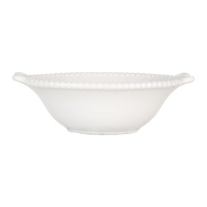 Set 3 boluri ceramica alba 12x8x4 cm, 75 ml