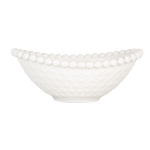 Set 2 boluri ceramica alba 12x8x4 cm, 75 ml