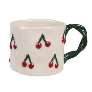 Set 2 cani ceramica multicolora Cirese 13x9x7 cm, 200 ml