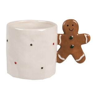 Set 4 cani Turta Dulce ceramica multicolora 15x9x9 cm, 325 ml