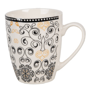 Set 6 cani ceramica multicolora 12x8x10 cm, 300 ml