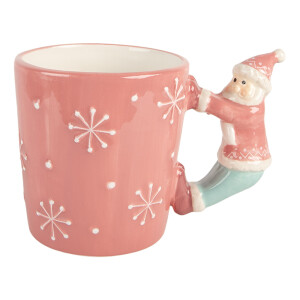 Cana Mos Craciun ceramica multicolora 15x10x11 cm / 400 ml