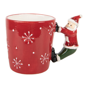 Cana Mos Craciun ceramica 15x10x11 cm / 400 ml
