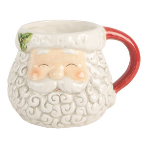 Cana Mos Craciun ceramica 16x11x10 cm / 550 ml