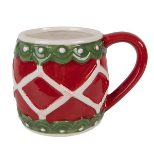 Cana ceramica multicolora 13x10x9 cm / 375 ml