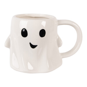 Cana Fantoma ceramica alba neagra 14x9x10 cm / 350 ml