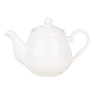 Ceainic ceramica alba 22x13x15 cm, 800 ml
