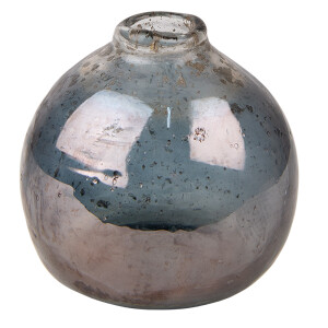 Set 2 vaze sticla gri Akran 10x10 cm