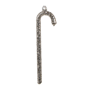 Set 12 ornamente brad sticla argintie Acadea 4x1x14 cm