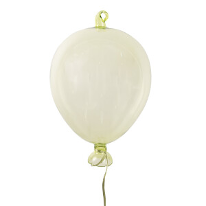 Set 3 baloane decorative sticla verde 7x14 cm