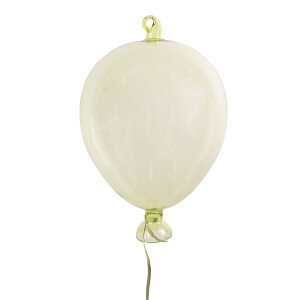 Set 3 baloane decorative sticla verde 10x17 cm