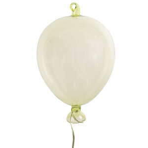 Set 2 baloane decorative sticla verde 14x21 cm