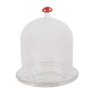 Platou decorativ sticla 10x12 cm