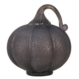 Dovleac decorativ sticla gri auriu 15x16 cm