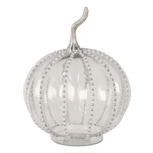 Dovleac decorativ sticla transparenta 15x19 cm
