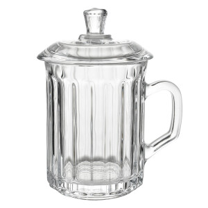 Set 4 cani sticla transparenta 11x9x15 cm / 250 ml