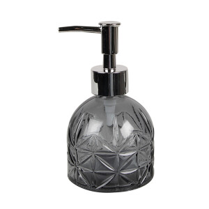 Dozator sapun sticla neagra 9x15 cm, 225 ml