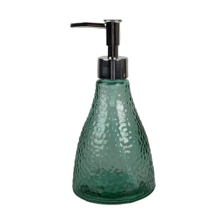 Dozator sapun sticla verde 9x19 cm, 400 ml